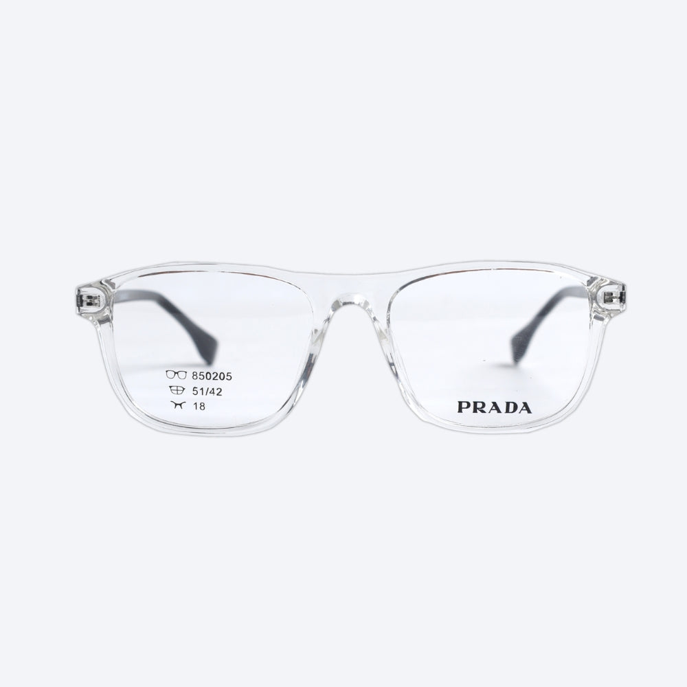 Prada 850205 Geometric aviator Eyeglasses - Transparent