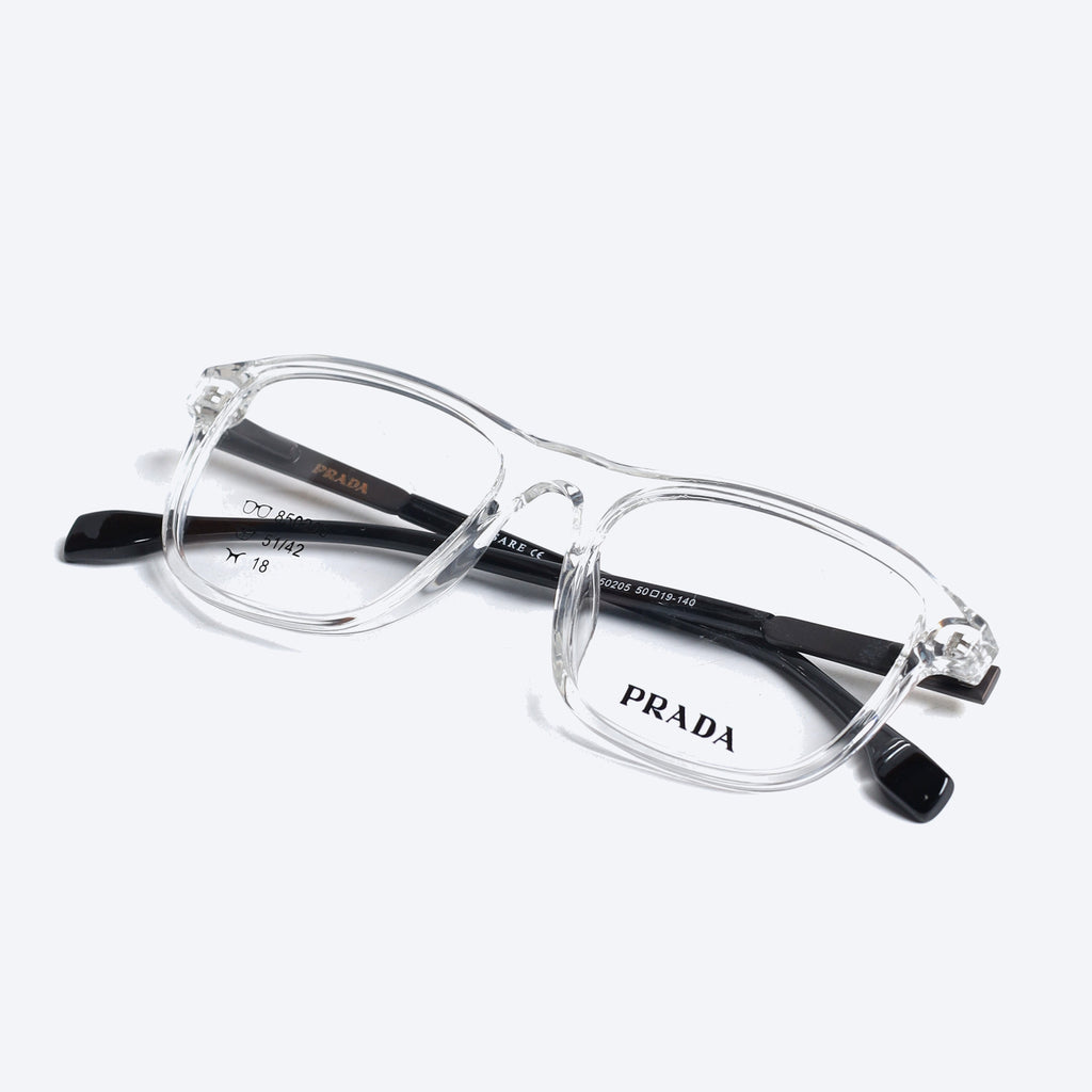 Prada 850205 Geometric aviator Eyeglasses - Transparent