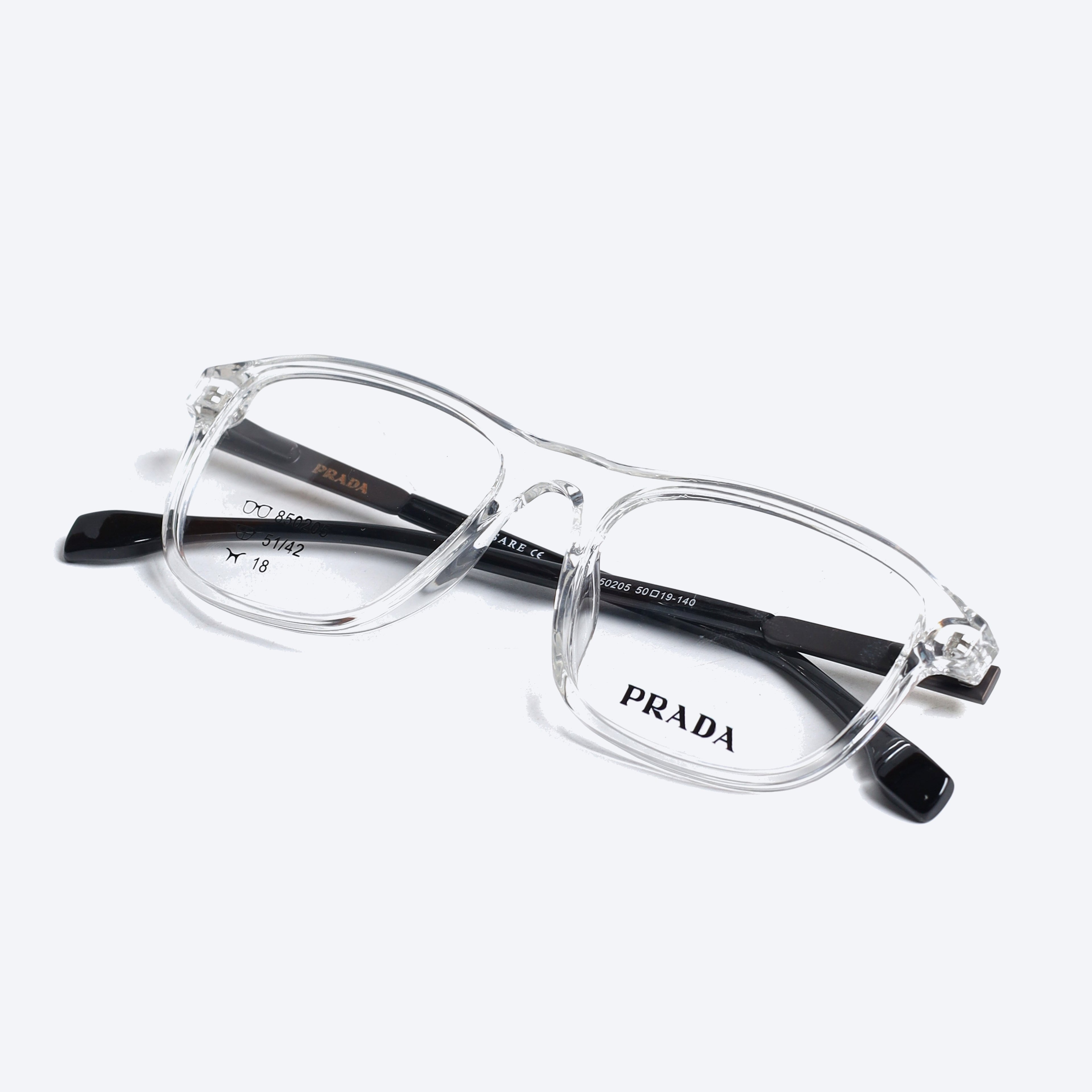 Prada 850205 Geometric aviator Eyeglasses - Transparent