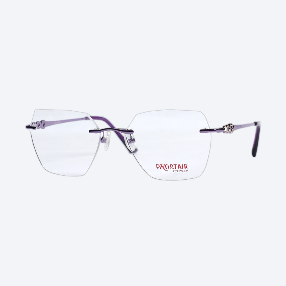 Prostair Eyewear A4014 Geometric Eyeglasses - Purple