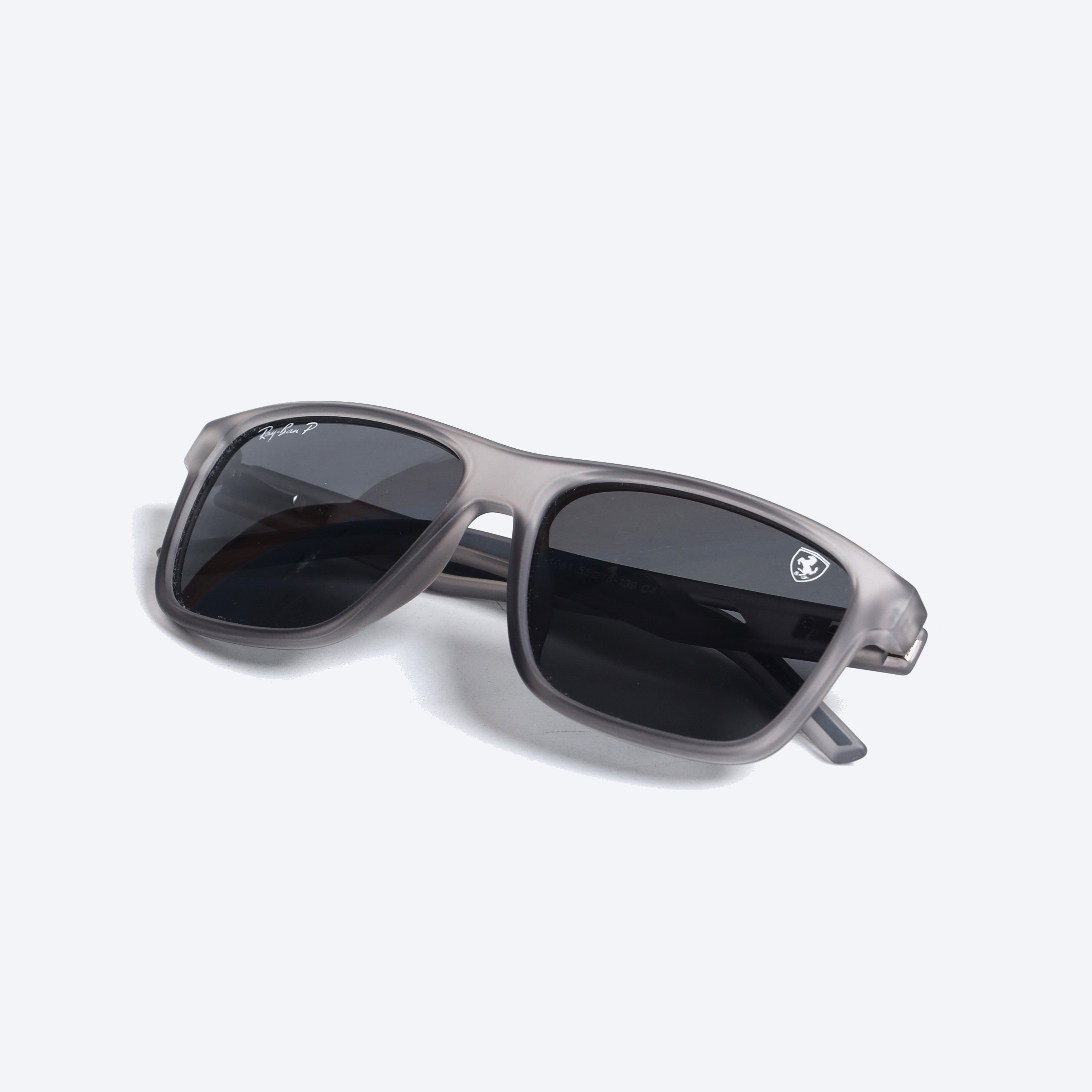 Rayban Ferrari Grey 24061 Geometric aviator Sunglasses - Grey