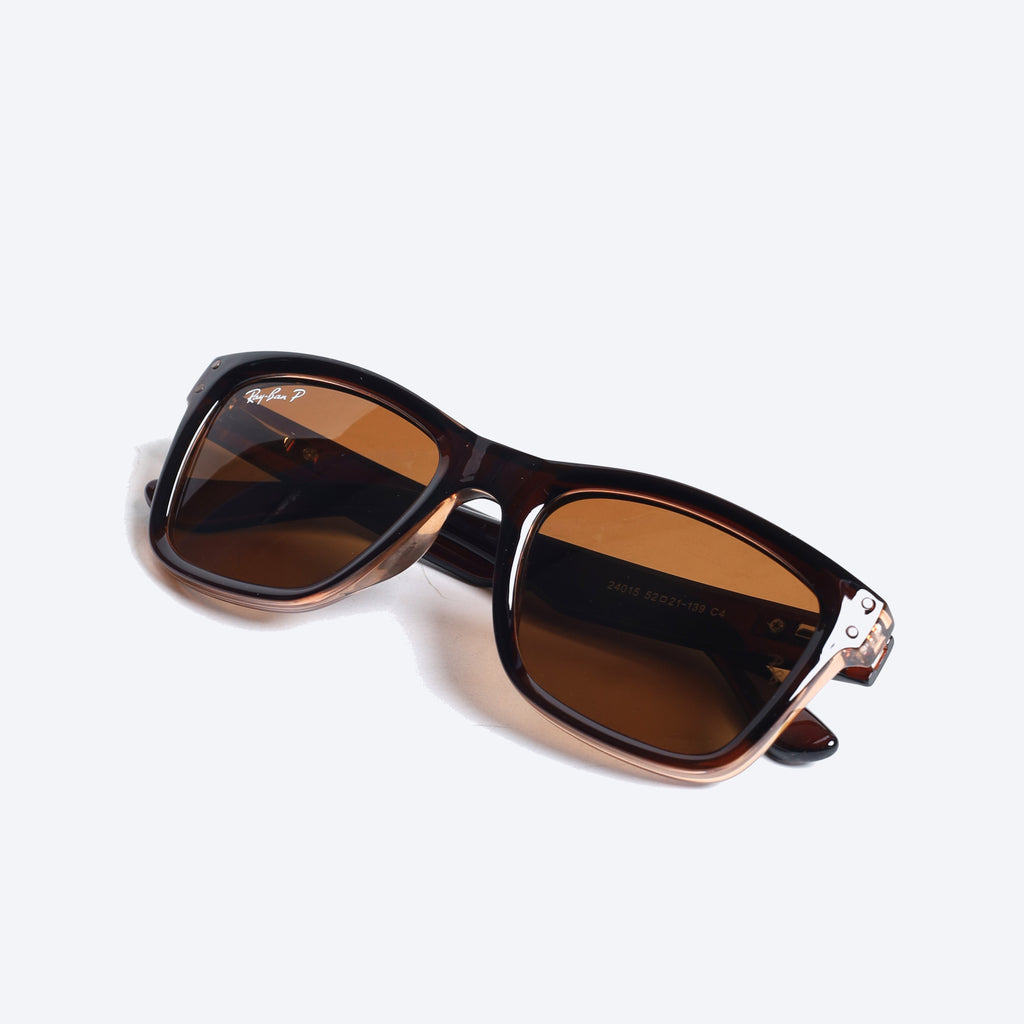 Rayban Polarised 24015 Wayfarer Eyeglasses - Brown