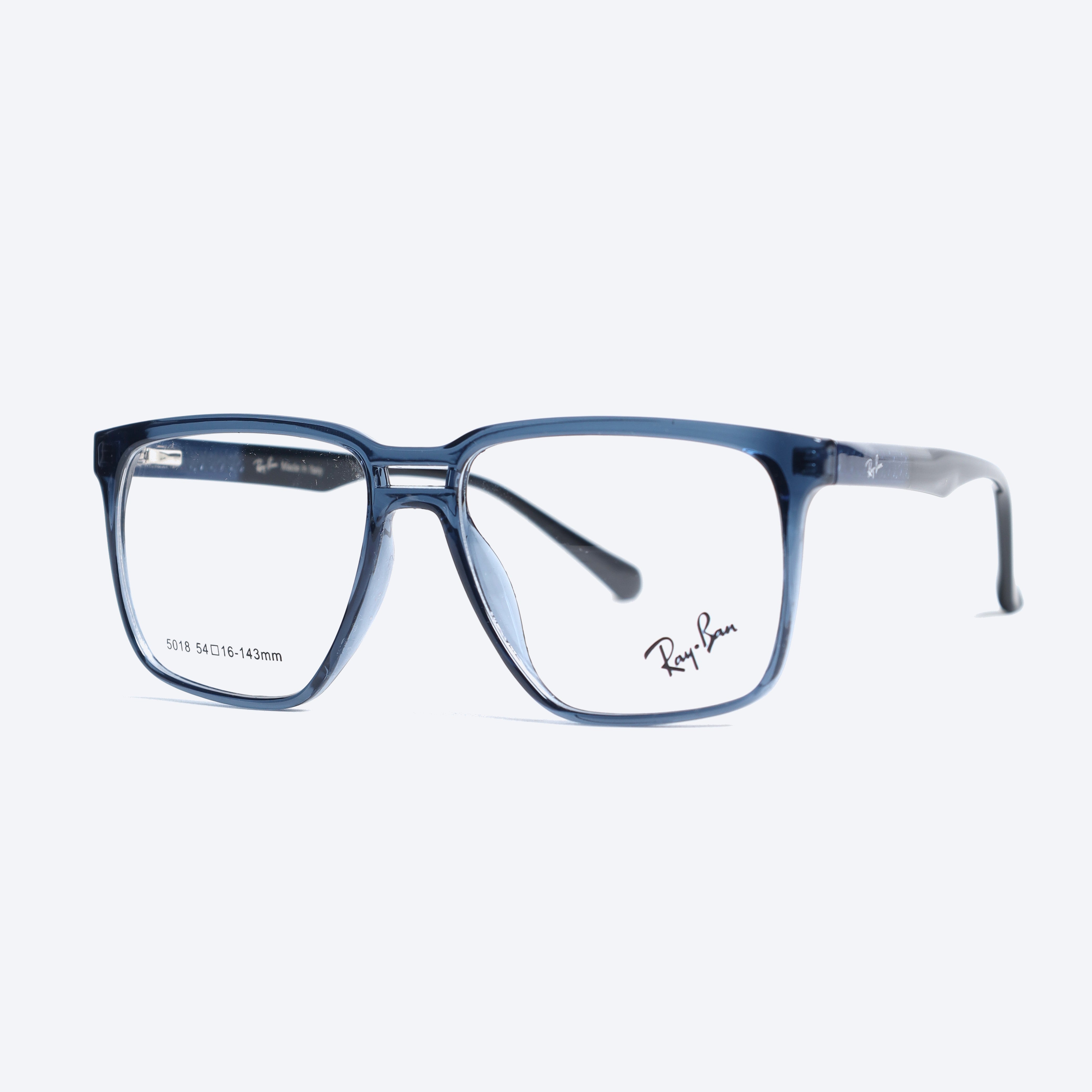 Rayban 5018 Geometric aviator Eyeglasses - Transparent Blue