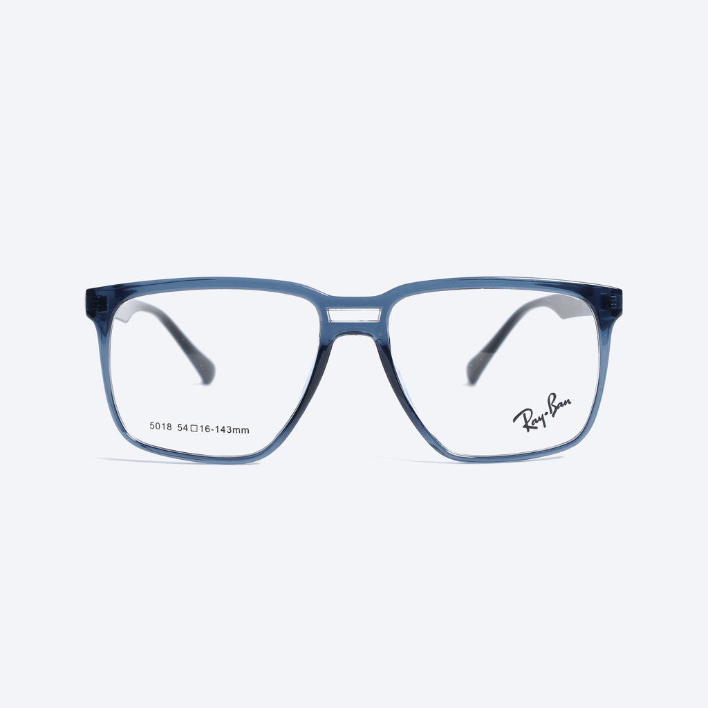 Rayban 5018 Geometric aviator Eyeglasses - Transparent Blue
